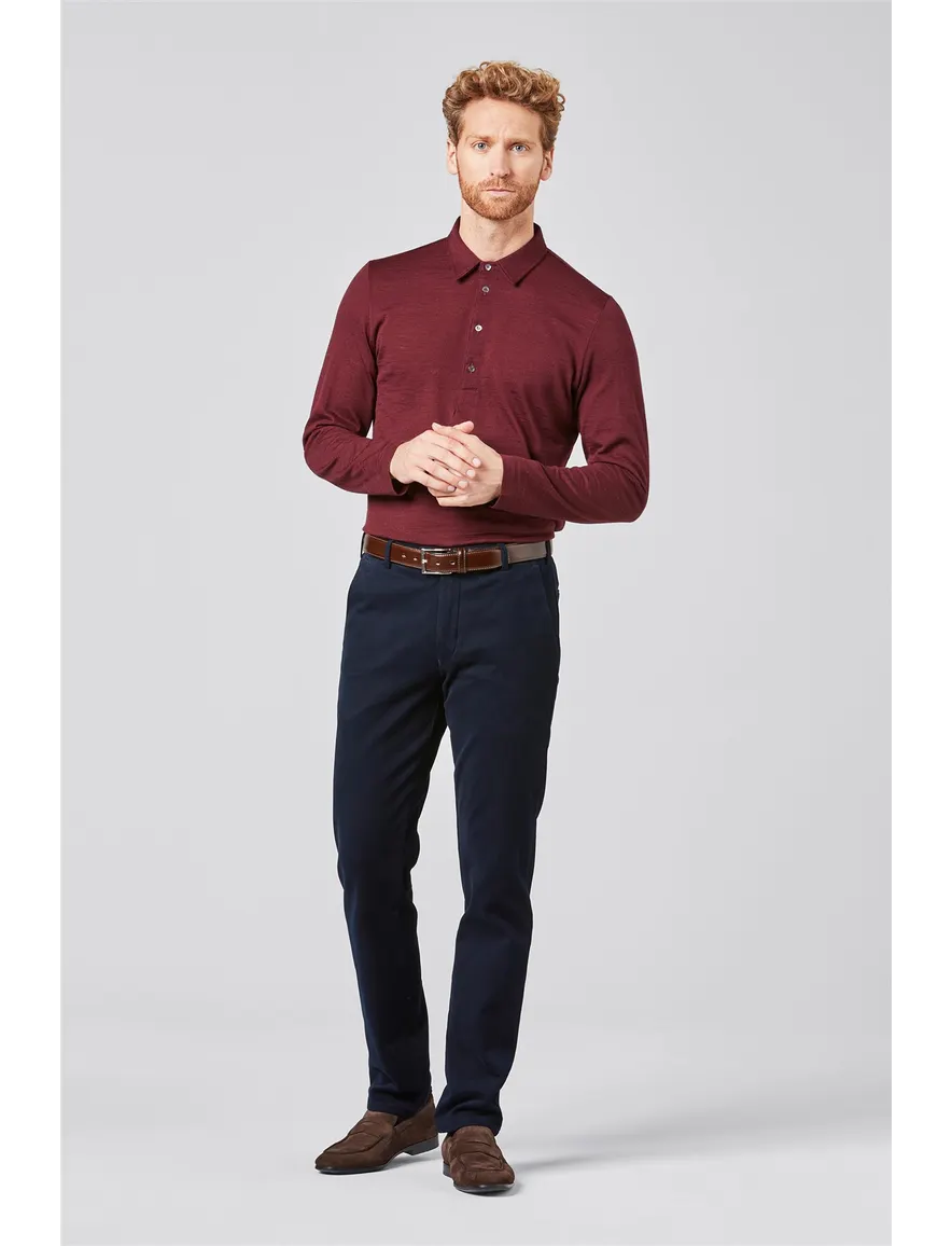 Meyer broek Bonn navy Super Stretch
