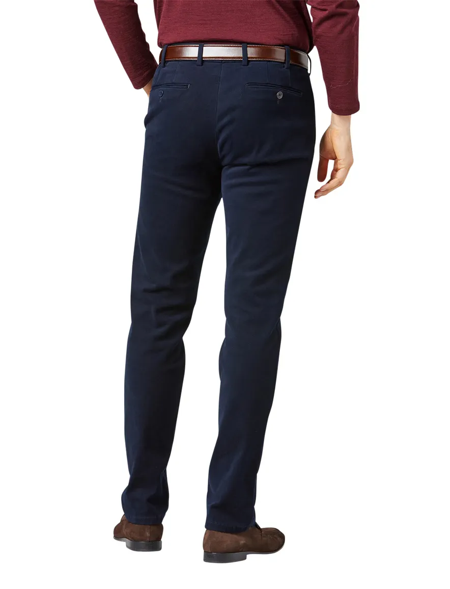 Meyer broek Bonn navy Super Stretch