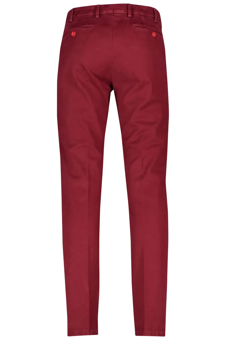 Meyer katoenen broek Bonn bordeaux effen
