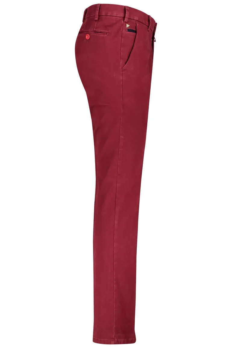 Meyer katoenen broek Bonn bordeaux effen