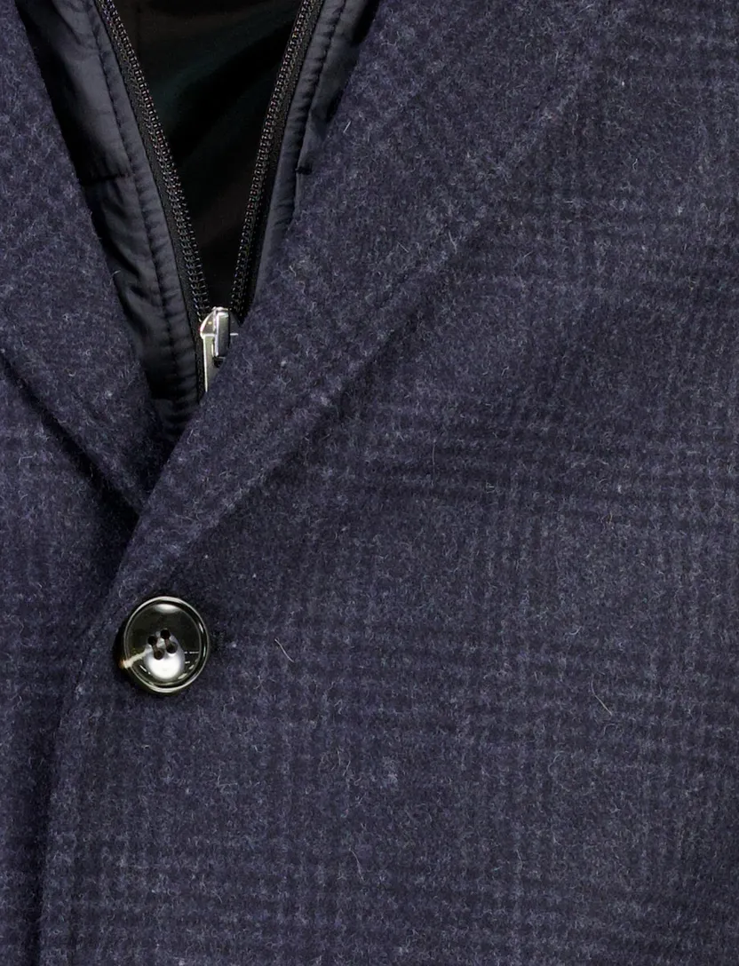 Overjas Portofino donkerblauw wol