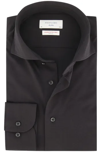 Profuomo Profuomo overhemd Slim Fit zwart