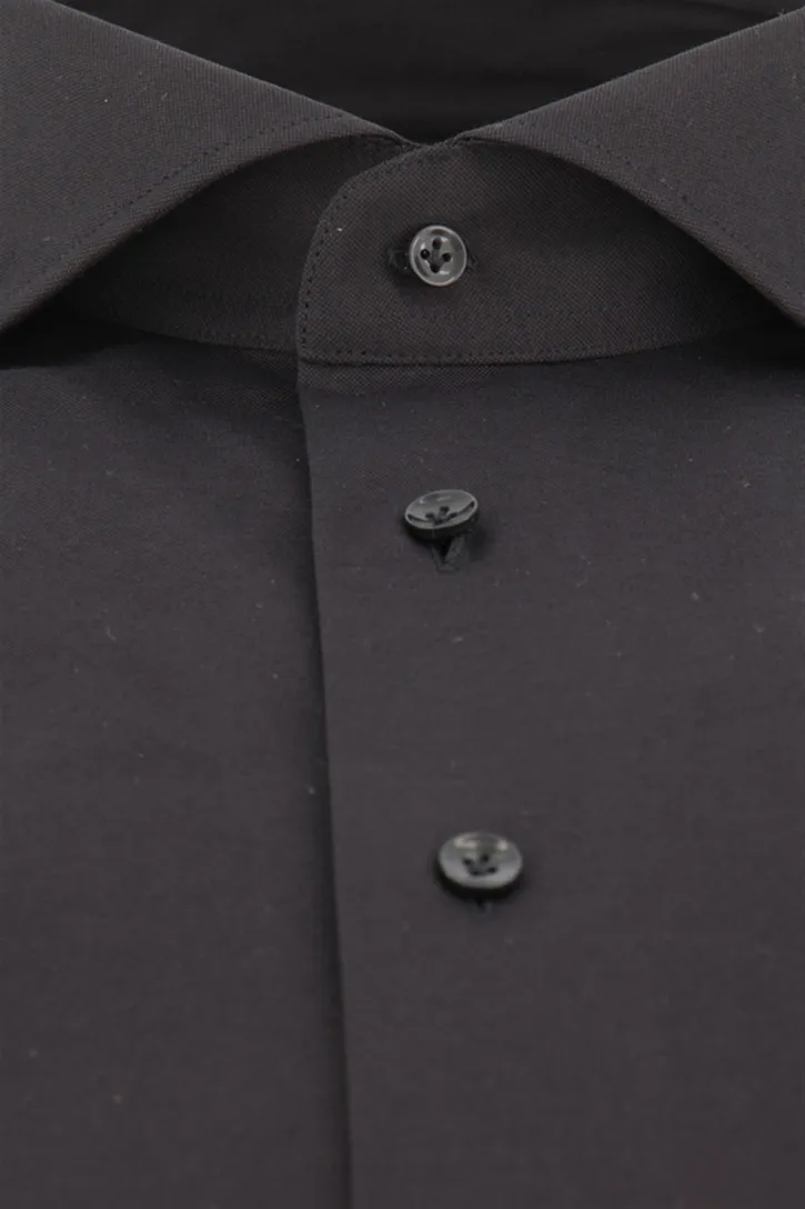 Profuomo overhemd Slim Fit zwart