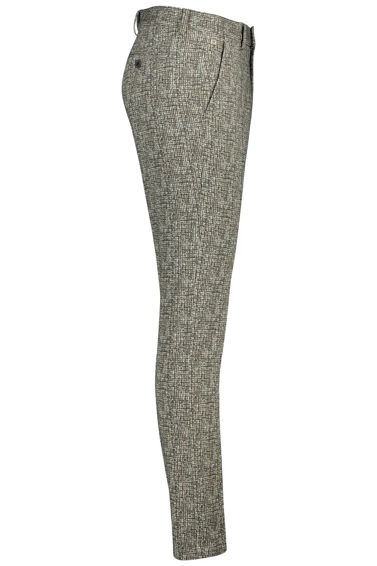 katoenen broek Vanguard beige geruit katoen