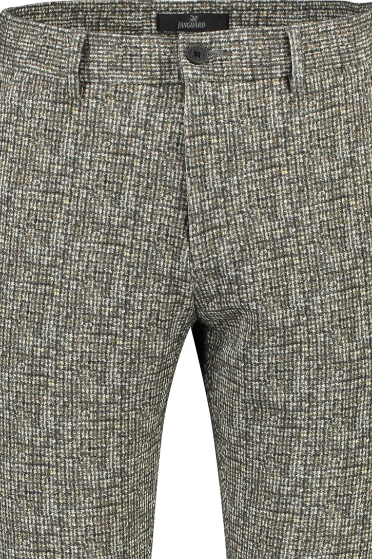 Vanguard katoenen chino beige gemêleerd