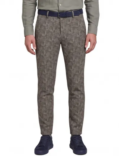 Vanguard Vanguard katoenen chino beige gemêleerd