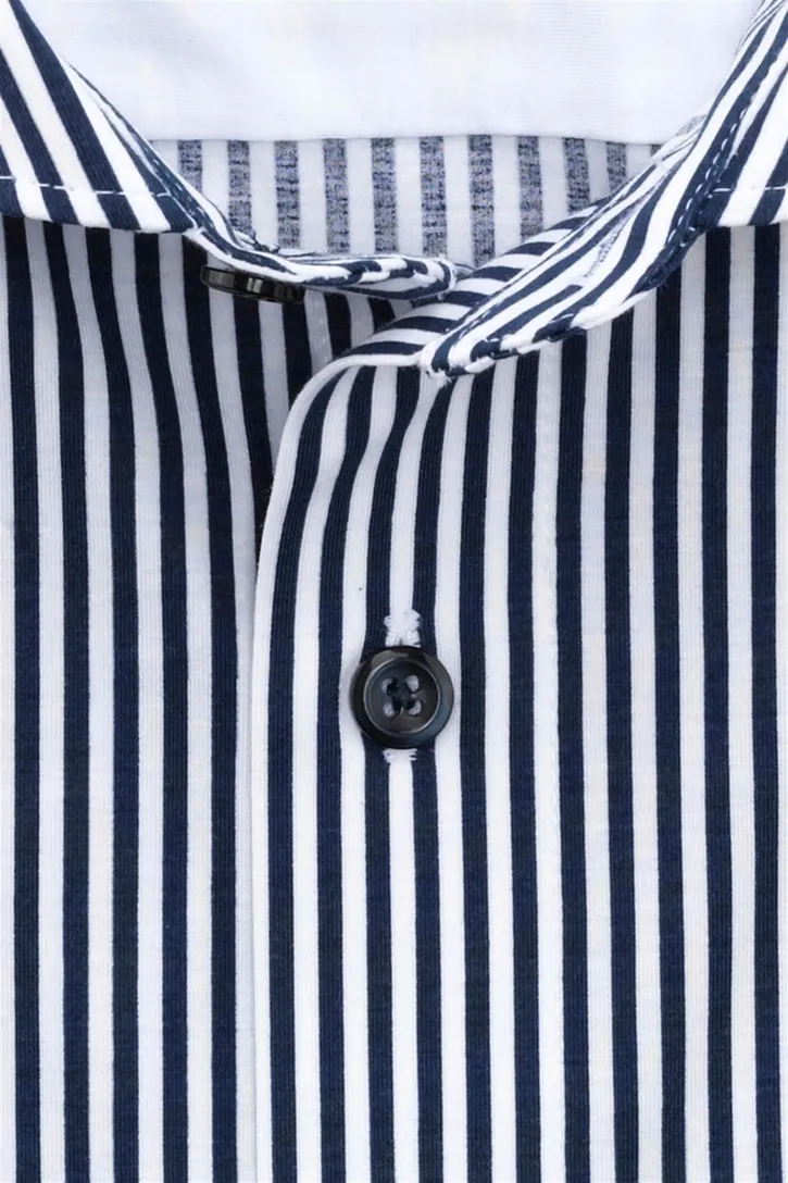 Overhemd Olymp Modern Fit navy streep
