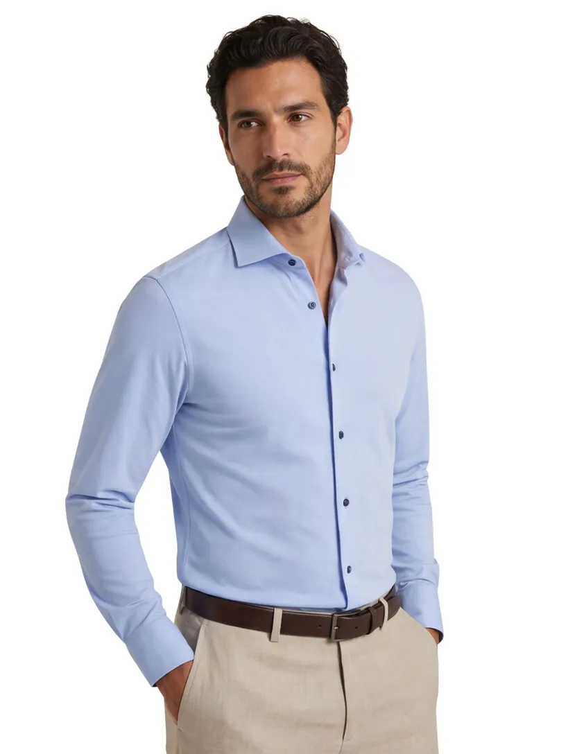 Olymp overhemd blauw Level Five Body Fit