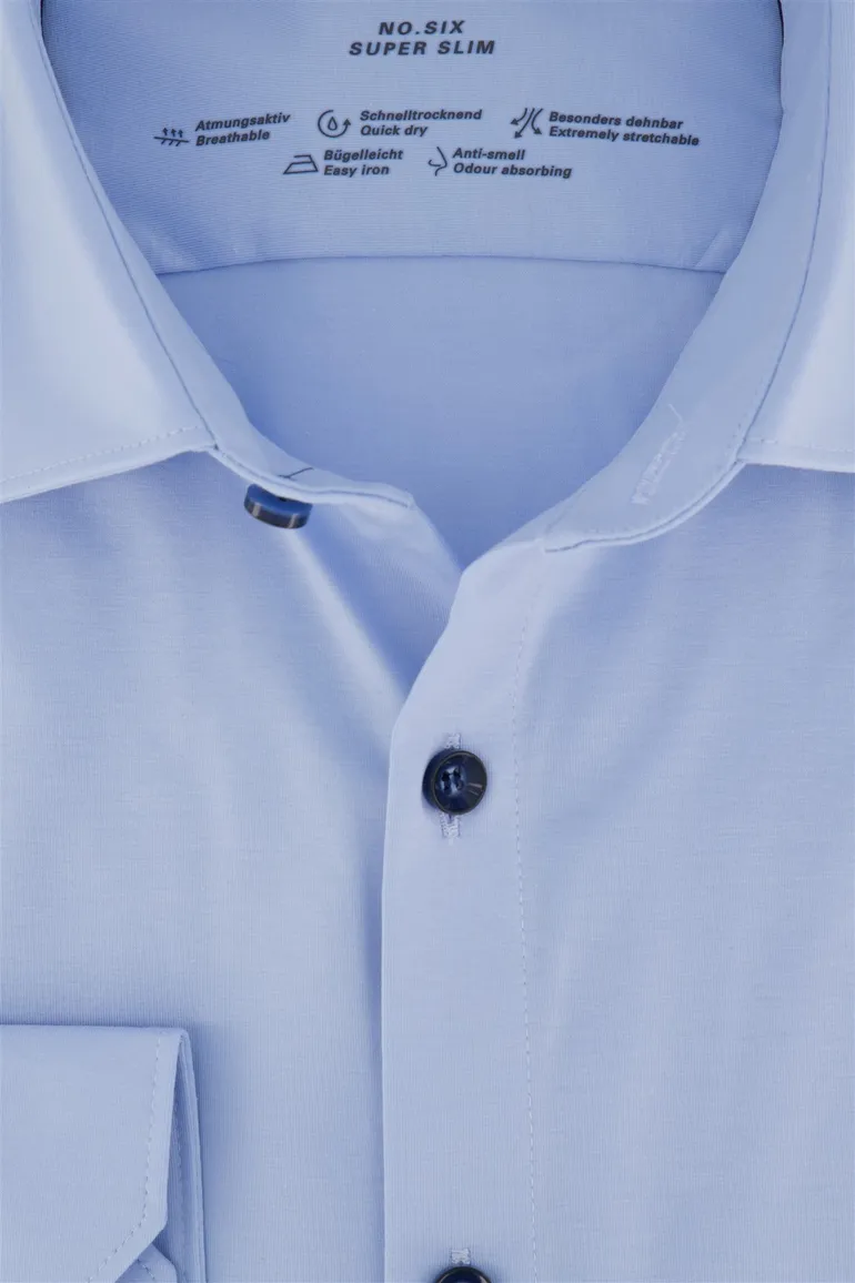 business overhemd lichtblauw Olymp No. Six super slim