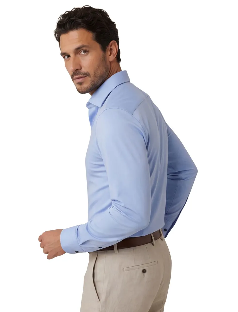 business overhemd Olymp No. Six super slim lichtblauw