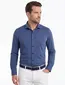 Olymp overhemd donkerblauw gemeleerd Super Slim