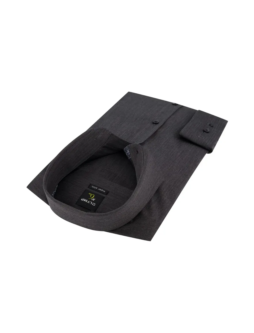 Overhemd Olymp mouwlengte 7 grijs Super Slim