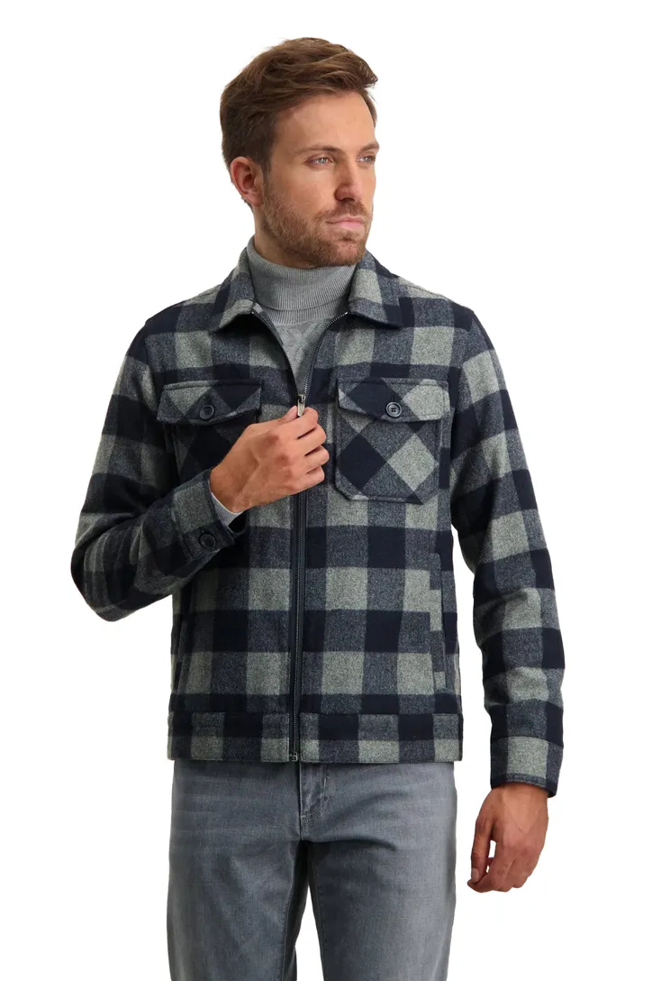 Jack State of Art donkerblauw geruit