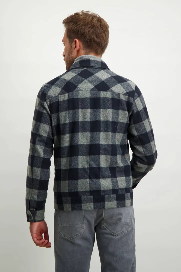 Jack State of Art donkerblauw geruit