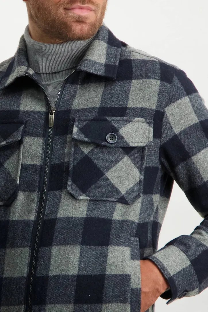 Jack State of Art donkerblauw geruit