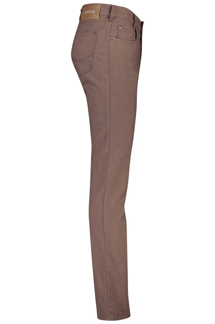 Heren broek bruin Gardeur Bill 5-p