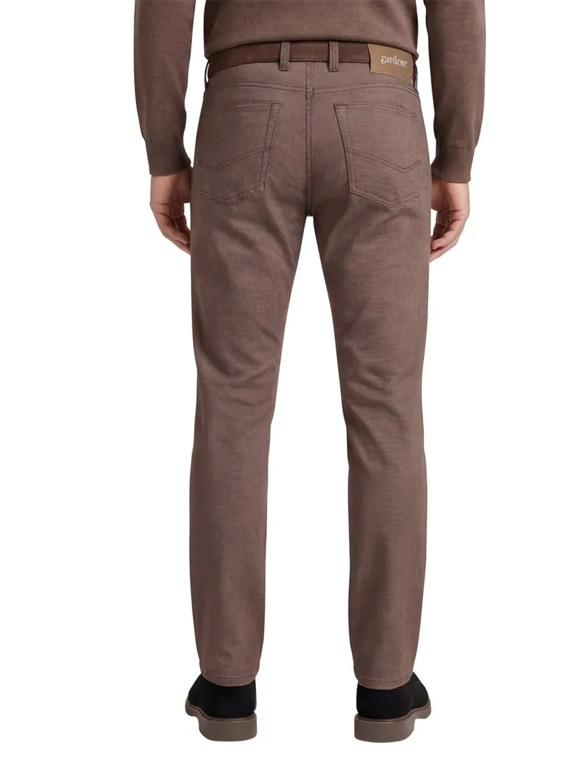 Heren broek bruin Gardeur Bill 5-p
