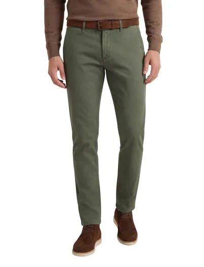 Gardeur groene Gardeur Savage-2 katoenen broek