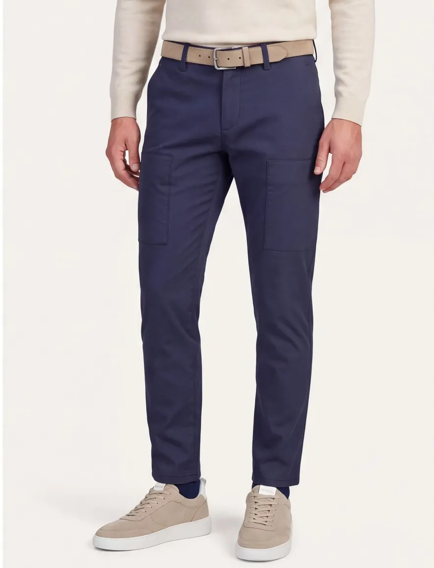 Gardeur donkerblauwe chino