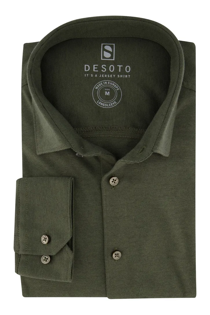 Desoto overhemd Kent legergroen