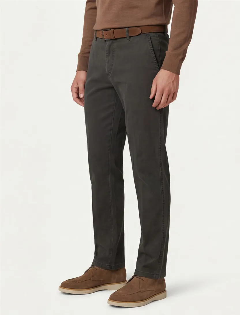 katoenen broek M.E.N.S. groen