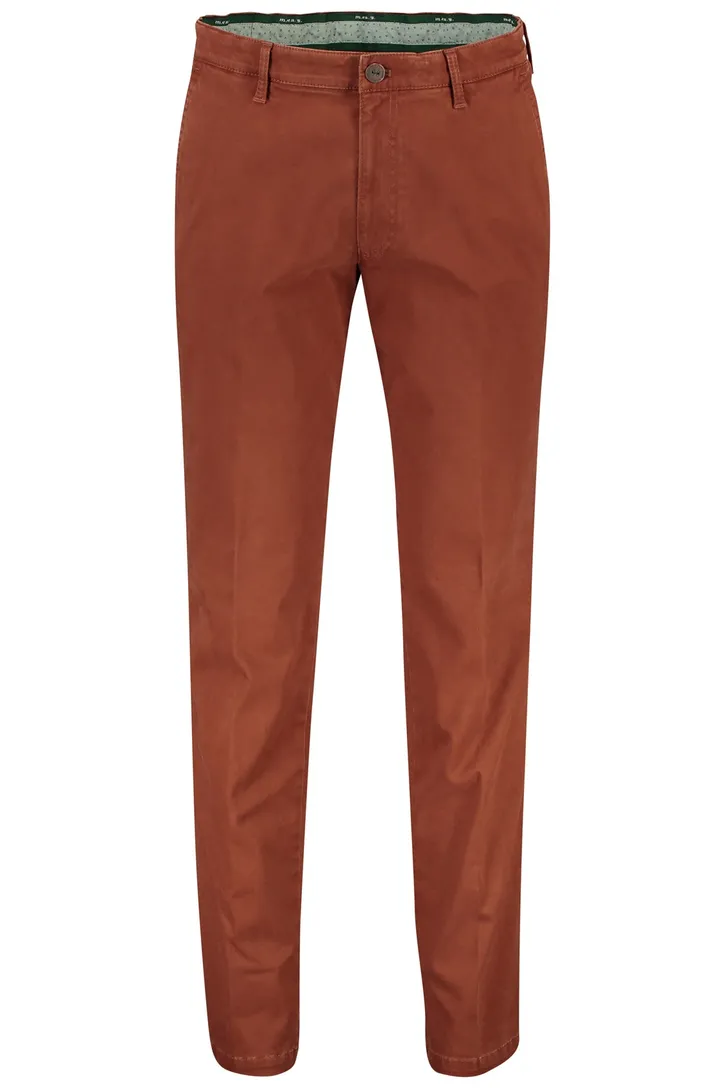 Chino M.E.N.S. Madison Modern Fit oranje