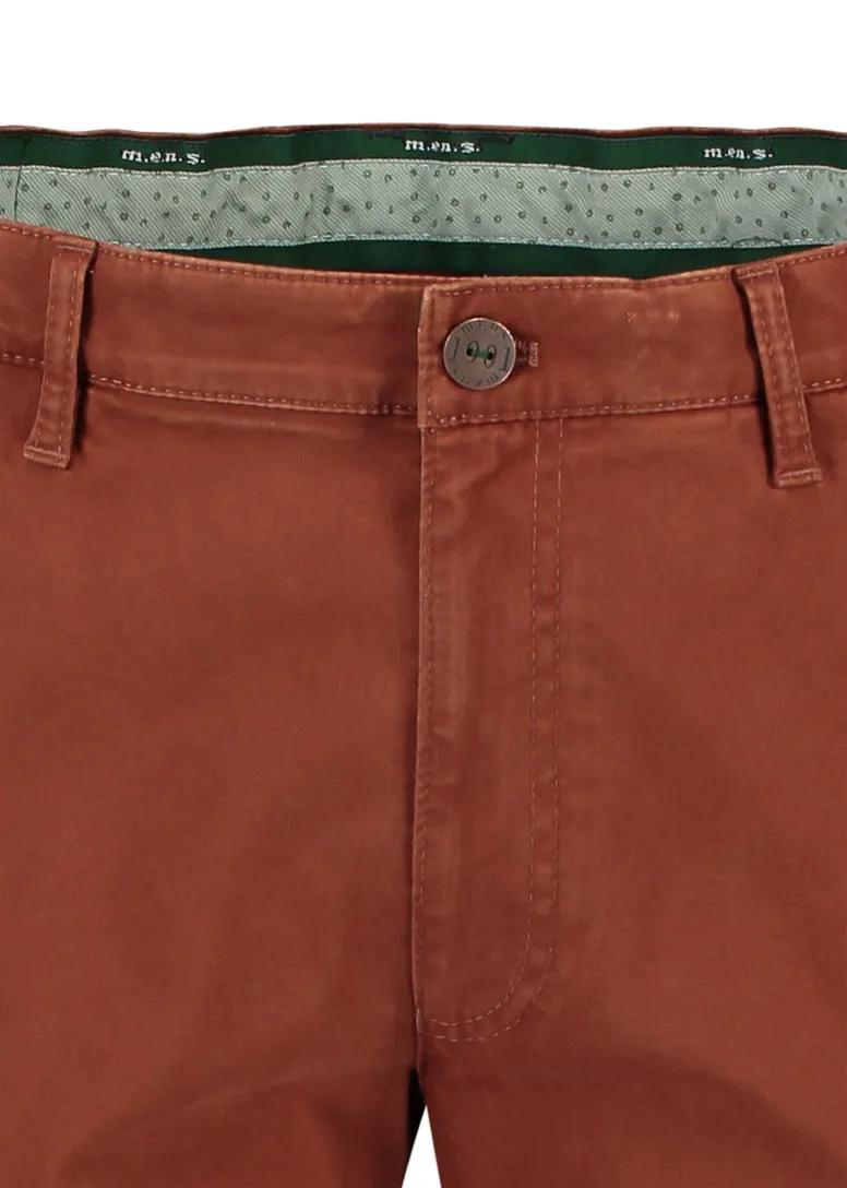 Chino M.E.N.S. Madison Modern Fit oranje
