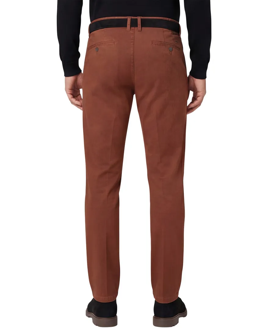 Chino M.E.N.S. Madison Modern Fit oranje