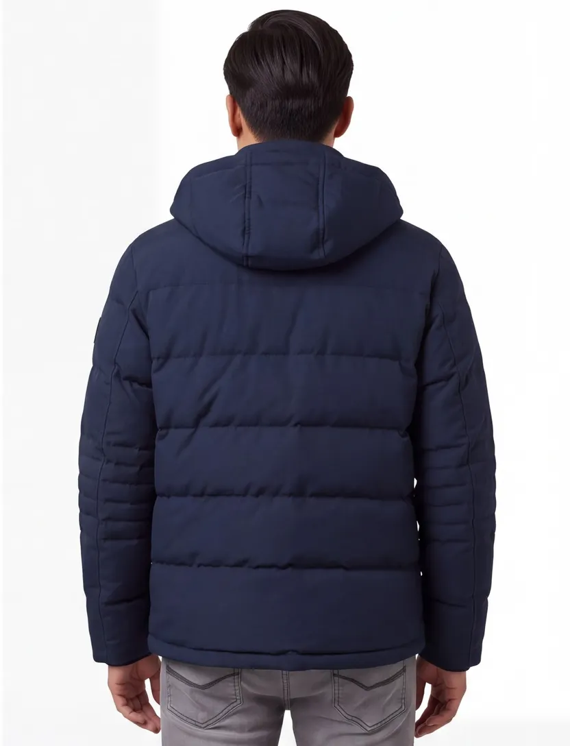 Gewatteerde jas Tommy Hilfiger Big & Tall donkerblauw