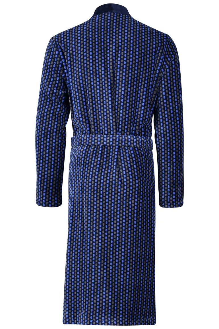 Stippen badjas Cawö blauw