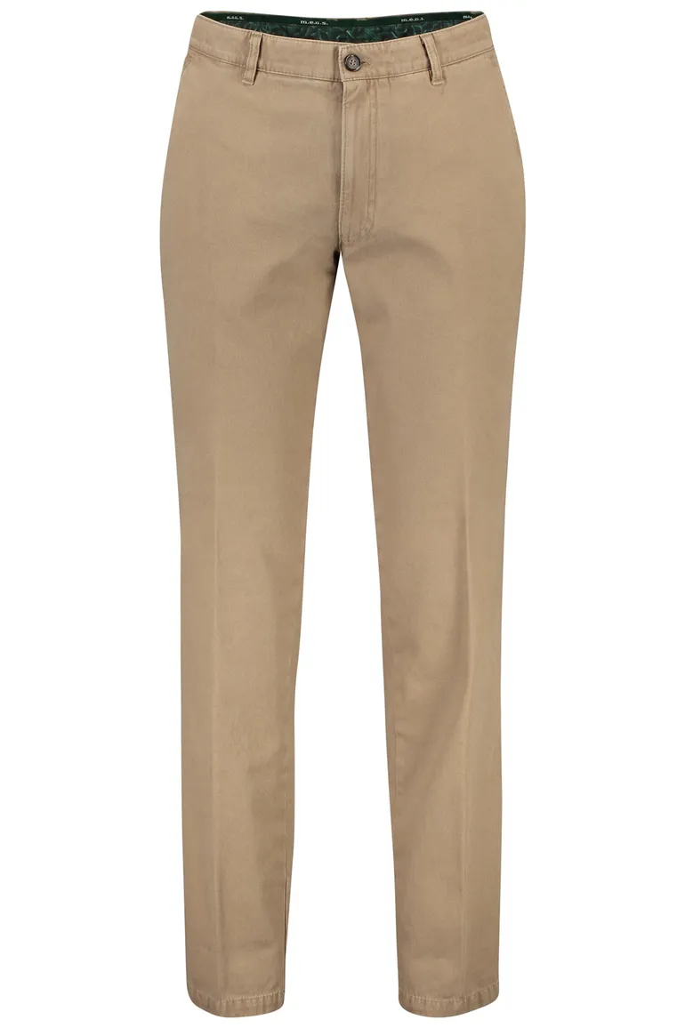 M.E.N.S. chino Madison beige met knoop