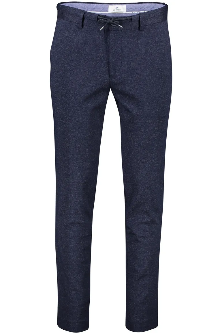 Blue Industry pantalon mix & match donkerblauw effen wol slim fit