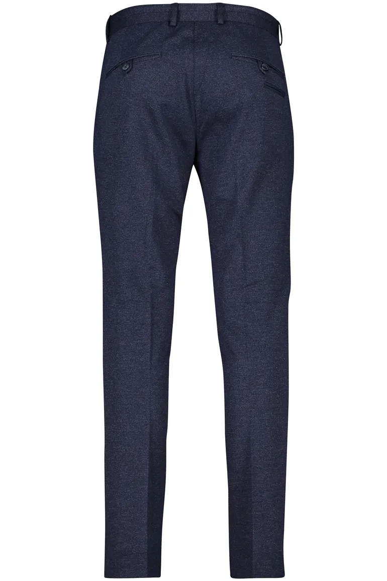 Blue Industry pantalon mix & match donkerblauw effen wol slim fit