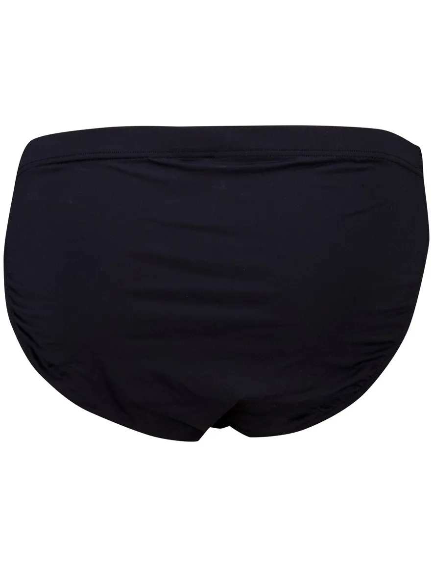 Kapart slip Dirk Rio effen zwart polyamide