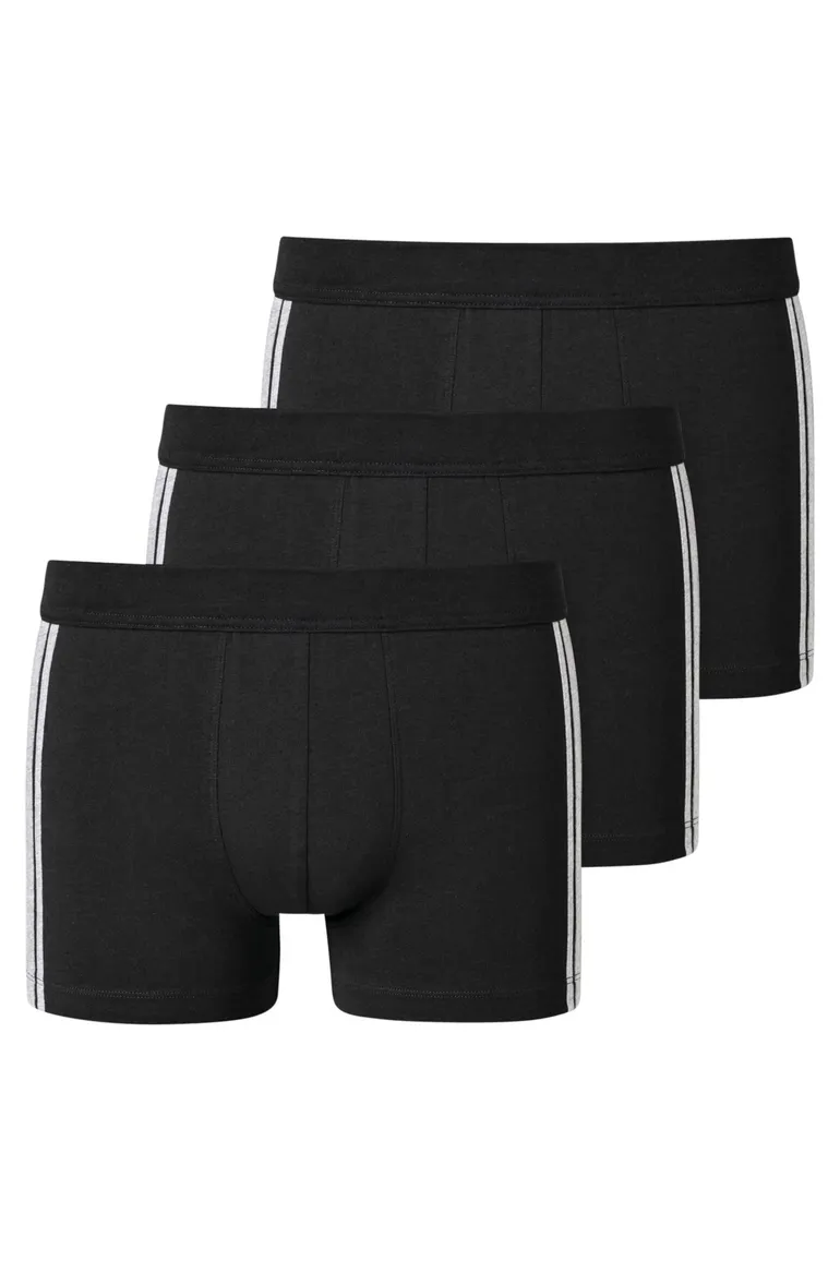 Boxershorts zwart 3-pack Schiesser 95/5 katoen