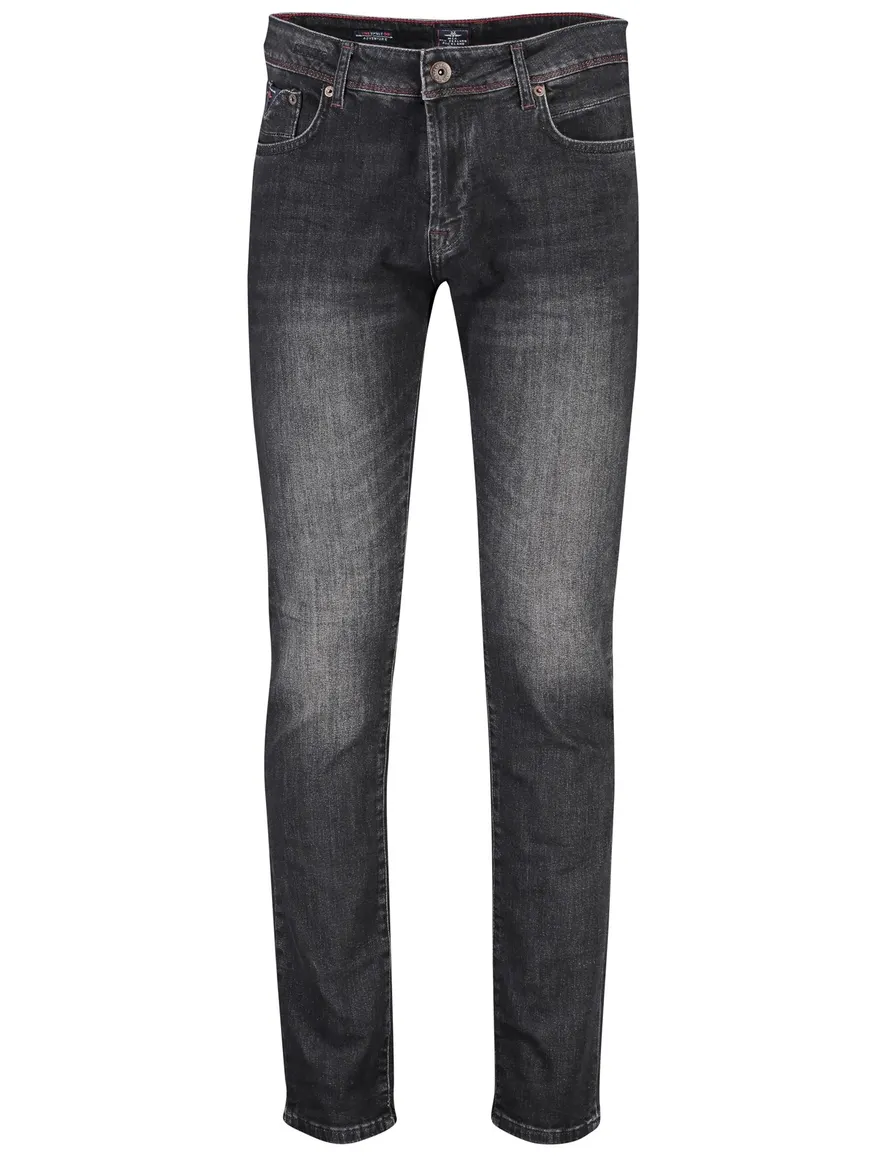 Broek NZA antraciet 5-pocket modern fit Nalson