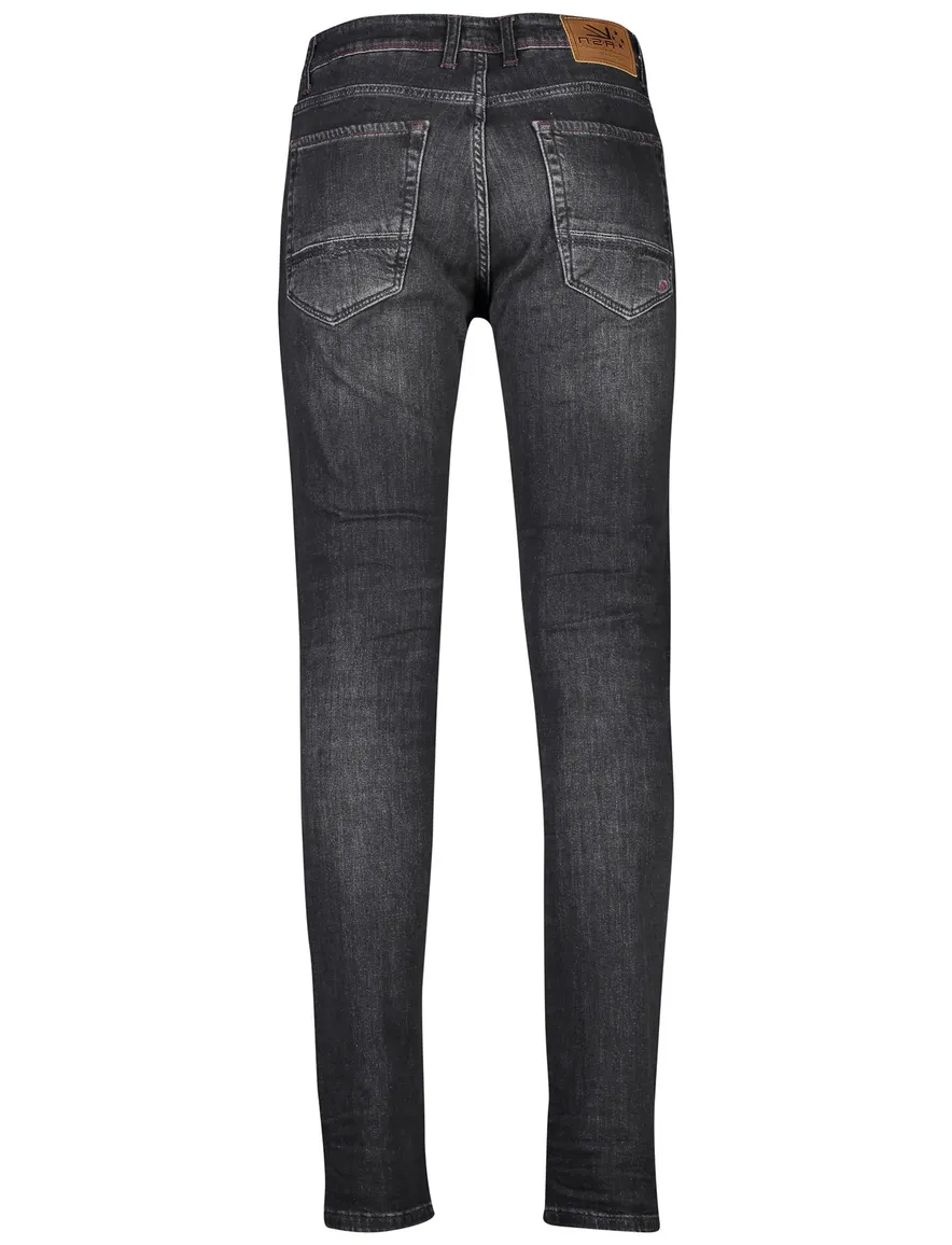 Broek NZA antraciet 5-pocket modern fit Nalson