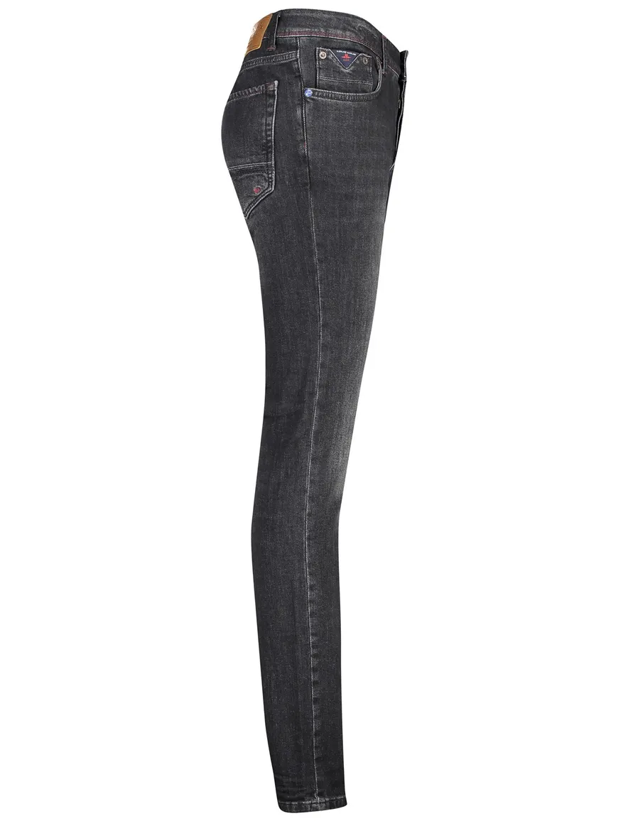 Broek NZA antraciet 5-pocket modern fit Nalson