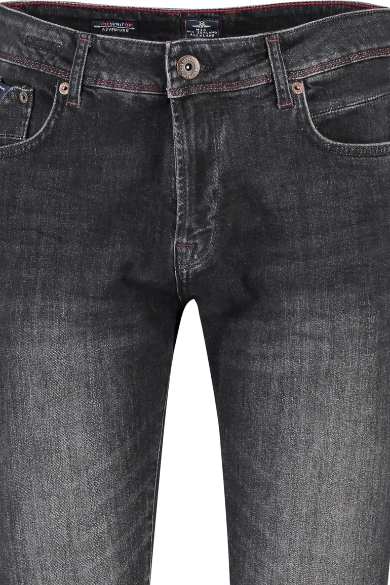 Broek NZA antraciet 5-pocket modern fit Nalson