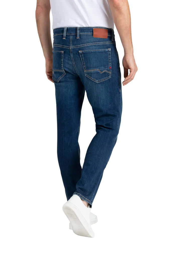 Mac jeans blauw effen denim Arne Pipe normale fit