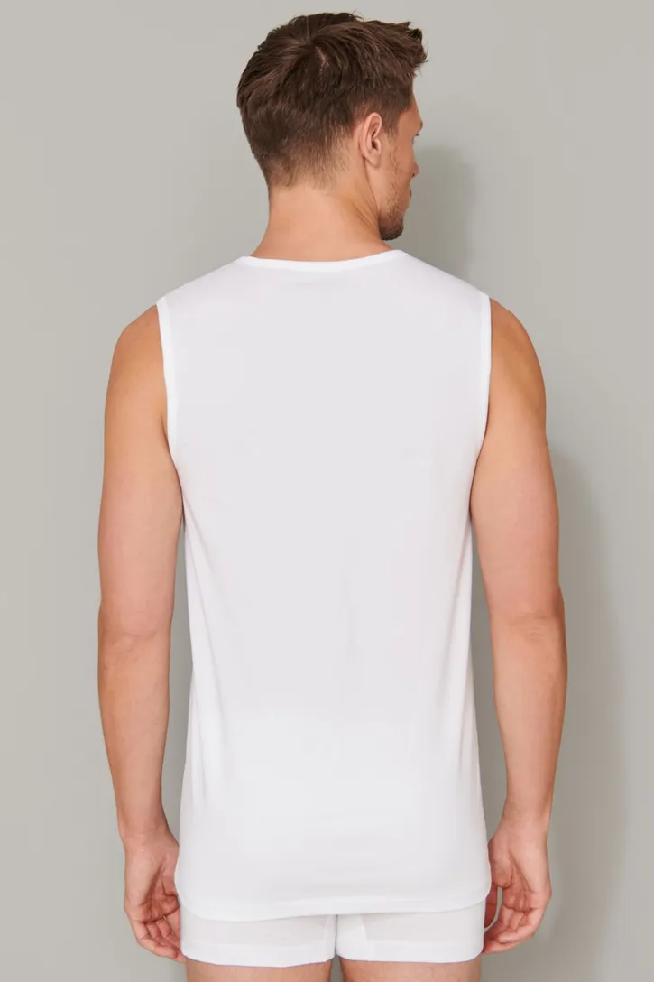Schiesser singlets wit 2-pack 95/5