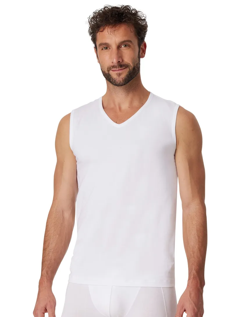 Schiesser singlets wit 2-pack 95/5