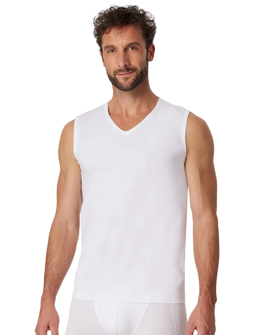 Schiesser singlets wit 2-pack 95/5