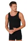 Schiesser singlets 95/5 zwart 2-pack