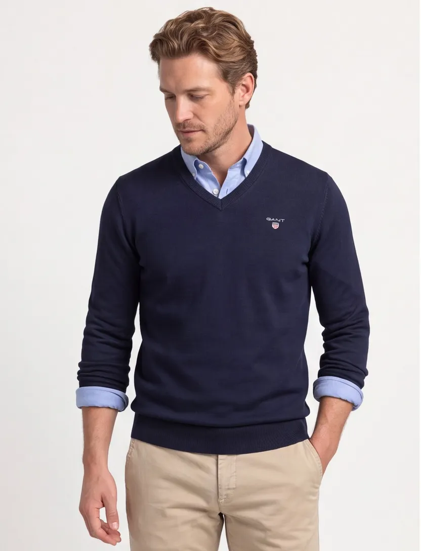 Pullover Gant donkerblauw
