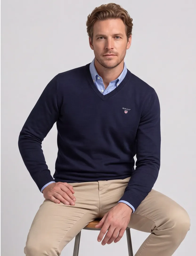 Pullover Gant donkerblauw