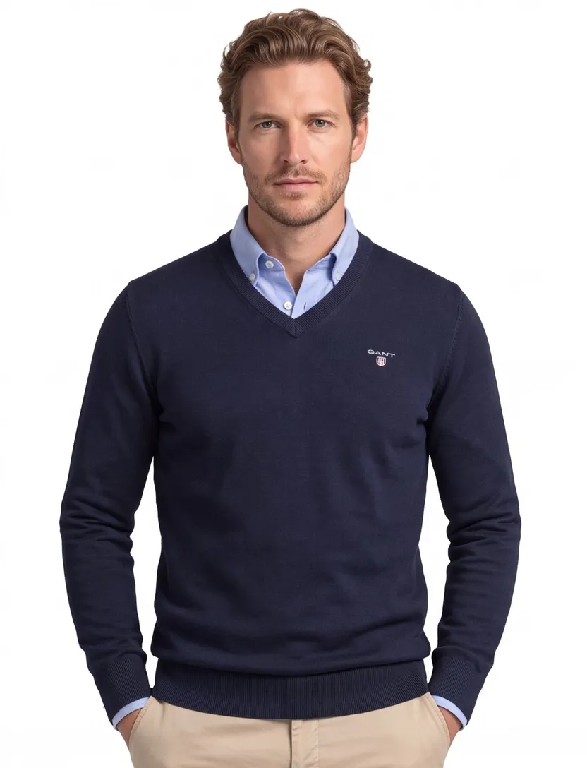 Pullover Gant donkerblauw