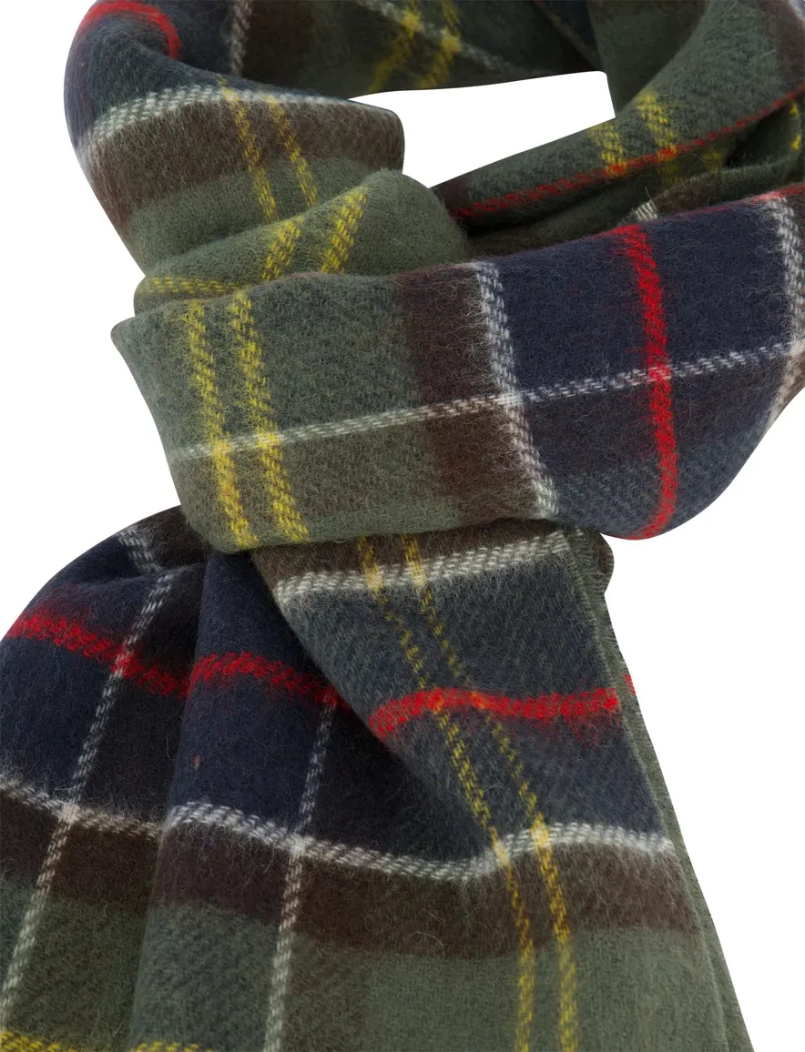 Barbour sjaal groen geprint