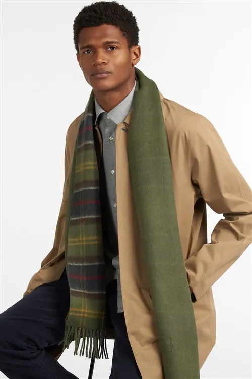 Barbour sjaal groen geprint