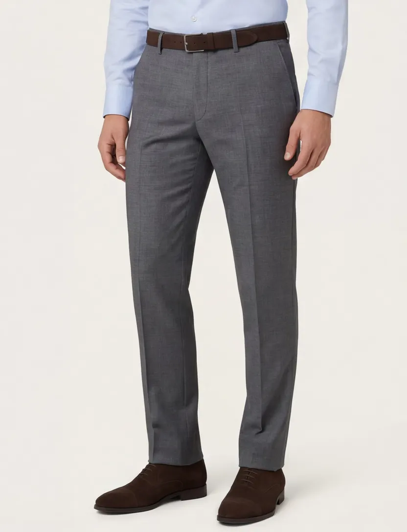 Roy Robson pantalon wol grijs Mix&Match